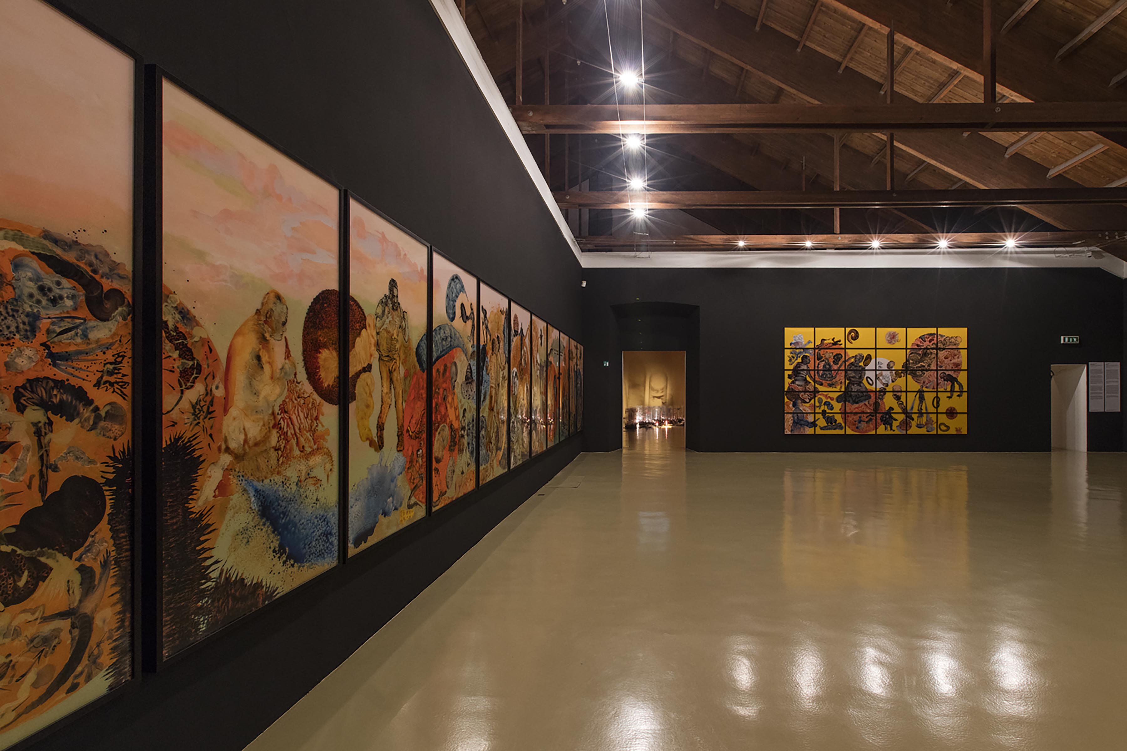 Nalini Malani, Twice Upon a Time, 2014; The Tables Have Turned, 2008 e Cassandra, 2009